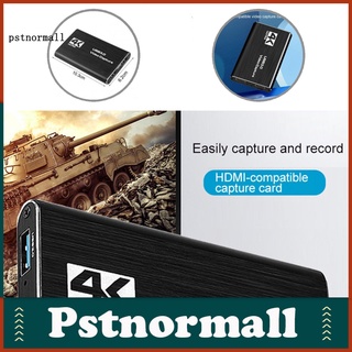 Pstnormall - tarjeta de captura de vídeo ligero (1080P, enchufe y reproducción, Compatible con HDMI, larga vida útil para transmisión en vivo)