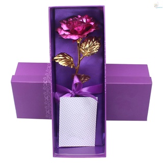S.p. Flor Rosa De Flor Rosa De oro Rosa regalo 24k hoja De oro con caja De regalo Para día De la madre De san valentín R