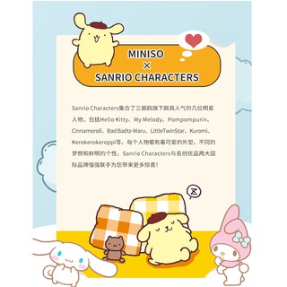 Nuevo producto MINISO producto famoso serie Sanrio y sus amigos caja ciega adornos canela perro Melody mano oficina (7)