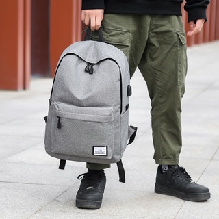Mochila de ocio para hombre, mochila de lona de minimalismo, mochila coreana para hombre, mochila de gran capacidad para estudiantes de escuela media, bolsa de viaje por ordenador (4)