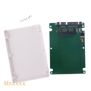 MNXXX 1.8" Micro SATA 16 Pin SSD To 2.5" SATA 22Pin HDD Adapter Converter With Case (1)