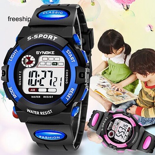 Reloj De pulsera Digital deportivo impermeable alarma calendario Para niños y niñas