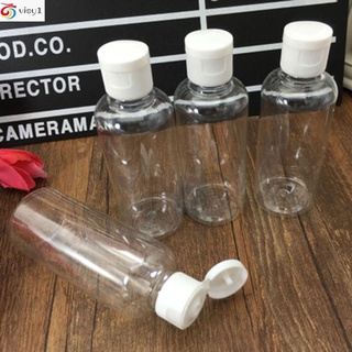 visy squeeze contenedor vacío botella de plástico recargable loción tarro dispensador de maquillaje 50/60/100ml botella de champú transparente