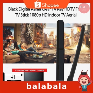 [caliente!] antena Digital negra transparente TV Key HDTV Free TV Stick 1080p HD Indoor TV Aerial (6)