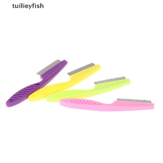 tuilieyfish 1 pza peine para aseo de acero inoxidable para mascotas/cepillo para el cabello/cepillo de pelo para piojos cl