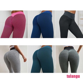 [tula] pantalones de Yoga anticelulitis para mujer/Leggings Push Up/panal de abeja/deportes Fitnes