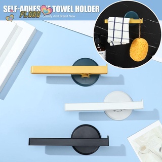 floro - soporte para barra de toallas de cocina, simple, estante de pared, autoadhesivo, para baño, montado en la pared, sin perforar, organizador multicolor