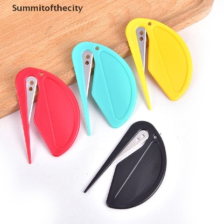 Summitofthecity 2 piezas Mini abrecartas de plástico abridor de sobres afilados de papel de seguridad cortador MY