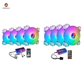 coolmoon - juego de ventiladores de refrigeración (4 ventiladores, 12 cm, rgb, para pc) (1)