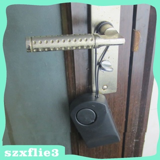 [Szxflie3] alarma de puerta inalámbrica para colgar, Detector de movimiento, color negro (7)