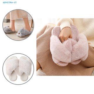 qiniika- Lightweight Bedroom Slippers Soft Plush Cozy Home Shoes Comfortable for Living Room