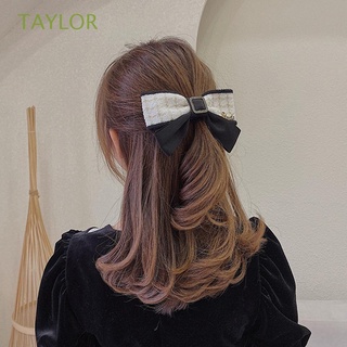 Taylor/joyería Retro/Estilo Coreano/moda Grande/gancho/clips para el cabello De cuadros/multicolores