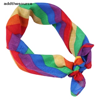 [adt] 1 pc algodón arco iris bandanas diadema orgullo gay máscara cara cuello bufanda headwear hes