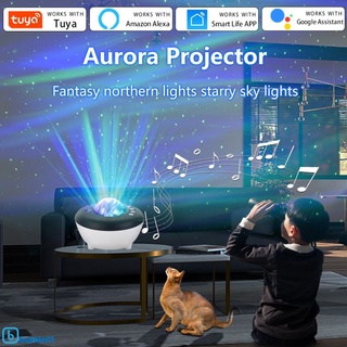 Lámpara de proyector Tuya APP inteligente Aurora compatible con Bluetooth proyección nocturna compatible con Alexa Google BUBBLE01