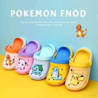 Pokemon Pikachu Crocs Zapatos Zapatillas Para Niños Sandalias Unisex Transpirable Antideslizante Playa Casual Suela Suave