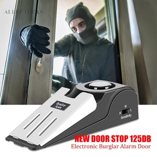 Herramienta-anti robo alerta ladrón hogar seguridad detección de seguridad cuña puerta parada alarma [Alo]