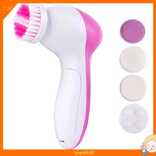 Yoyo 5 en 1 multifunción eléctrico limpiador Facial limpiador cepillo masajeador herramienta