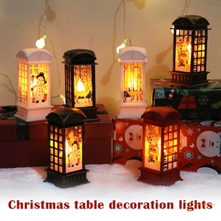 Navidad luces LED navidad escritorio vela adorno para navidad decoración del hogar