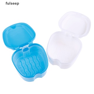 [Fulseep] 1 Caja De Almacenamiento De Dientes Postizas Para Limpieza Dental , ZXC