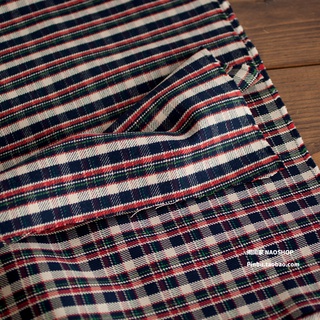 Nao Nao Jia algodón puro ropa japonesa hecha a mano tela tela otoño/invierno estilo británico Sub-yarn teñido terciopelo de una sola cara