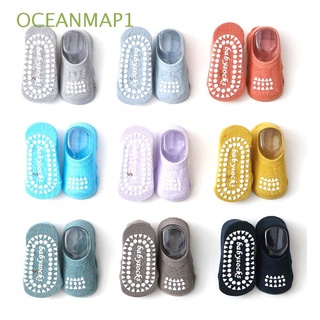 Calcetines suaves antideslizantes De algodón oceanmap1 Para recién nacidos/bebés/niñas/Primavera/otoño