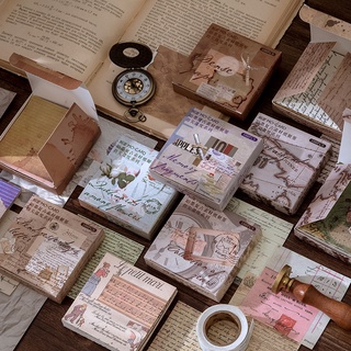 journamm 100 unids/pack vintage estilo material papel para scrapbooking junk journal creativo papelería nota papel decorativo