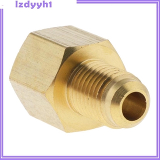Joydiy latón 1/4 SAE a 1/2 ACME aire acondicionado adaptador válvula bomba de vacío montaje (3)