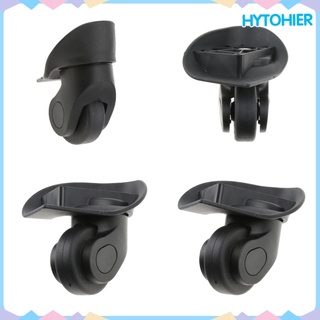 Hytohier 4 piezas/juego De ruedas De cambio giratorios Para repuesto/bandas De equipaje negro Diy (1)