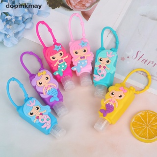 Dopinkmay Mermaid Silicone Bath Baby Shower Hand Sanitizer Bottle Antibacterial Holder CL