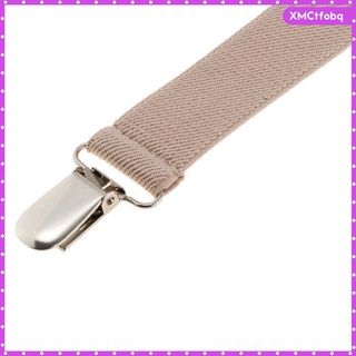 Men\\\'s Suspenders Y-Back Adjustable Elastic 3 Clip-on Braces Belt Baclk