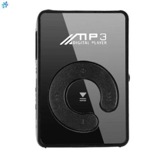 Mini Espejo Clip Reproductor MP3 Portátil Deporte USB Digital De Música SD TF Tarjeta
