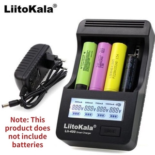 Batería De Litio 1.2V Cuatro Ranura Cargador Multifuncional Con Pantalla LCD Carga Simultánea De 18650 Batterie Lii-400