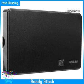 【Ready Stock】Str_Portable USB 2.0 2.5inch SATA HDD SSD External Hard Disk Case for PC Laptop