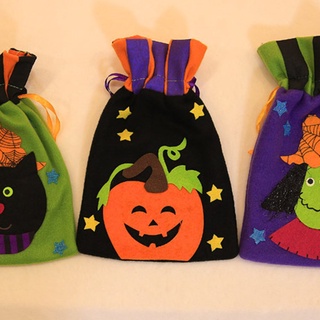 Halloween Tote Bag niños Festival caramelo cordón bolsa decoración de fiesta (8)