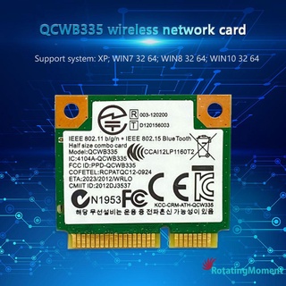 Qcwb335 Half Mini PCIe WiFi Bluetooth compatible con 4.0 adaptador de tarjeta inalámbrica para portátiles