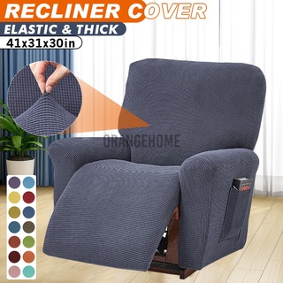 4 en 1 reclinable silla cubierta de sillón elástico suave funda sofá con bolsillos