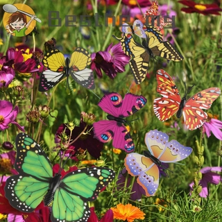 50 estacas de mariposa al aire libre maceta maceta cama jardín decoración jardín arte: bueno para la decoración de sus jardines, macizos de flores, plantas de maceta