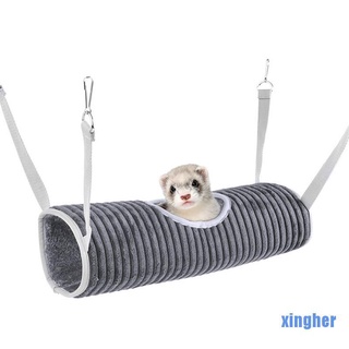 [Xingher] hámster túnel hamaca para animales pequeños azúcar planeador tubo cama rata hurón juguete