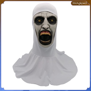 Creepy The Nun Latex Mask Full Head Halloween Festival Costume Novelty Toy