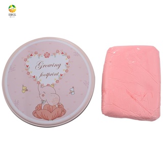 Baby Souvenirs Baby Hand and Foot Mold Hundred Days Gift Pink