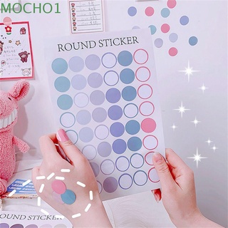 Mocho1 sticker Decorativo De lunares redondeados impermeables Para álbum De recortes/Estilo Morandi