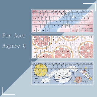 Funda de silicona líquida de dibujos animados para teclado Acer Aspire 5 -52 -52G -52K -52KG 52G52K 52 14" 8565U (1)