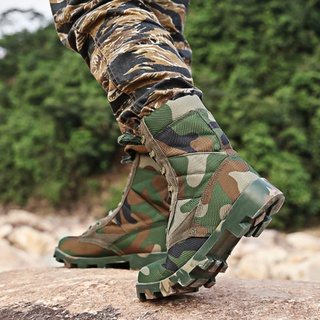 jungle camuflaje super ligero botas de combate sfb táctica de lona transpirable botas de combate alta parte superior al aire libre zapatos de senderismo (4)