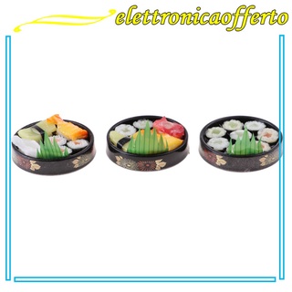 3 piezas Comida Japonesa De Sushi Comida De cocina Miniatura Para Casa De muñecas