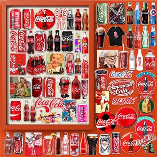 76 pegatinas de Coca-Cola dibujos animados CocaCola refresco bebida parodia pegatinas de equipaje de teléfono móvil a prueba de agua
