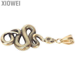 xiowei cremallera tira de titanio de acero en forma de serpiente colgantes accesorios de ropa para hombre viejo (1)