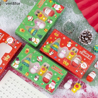 [vml8for] Christmas Children's Gifts Santa Claus Shape Eraser Student Creative Stationery CL
