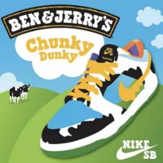 Nikee Original OEM Nikee SB Dunk Law X Ben & Jerrys Chunky Dunky
