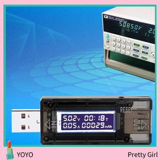 [YO] Usb Tester voltímetro 4V-30V pantalla de tiempo móvil batería Detector de energía (4)