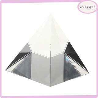 50mm K9 Artificial Cristal Pirámide Prisma Decoración Del Hogar Adorno Ciencia (1)